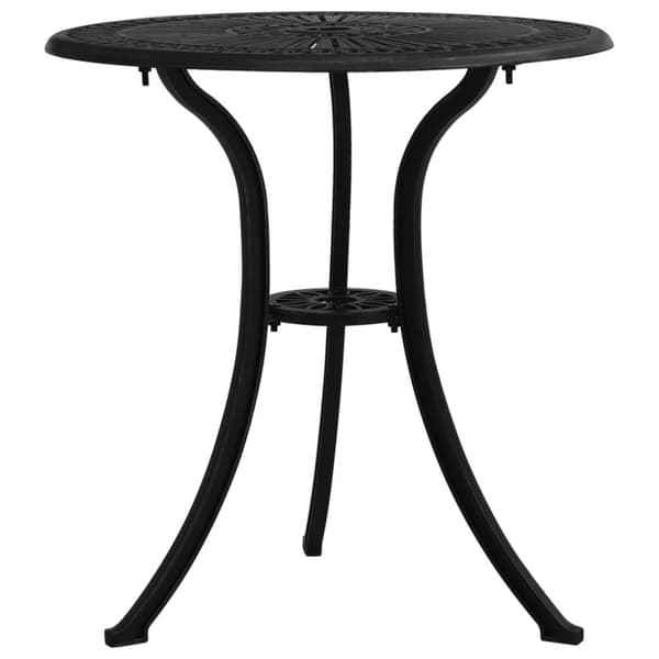 vidaXL havebord 62x62x65 cm støbt aluminium sort
