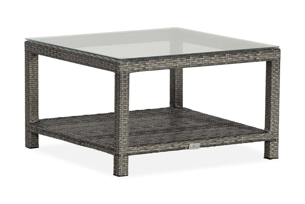 BAHAMAS Bord med Hylla 75x75 Grå