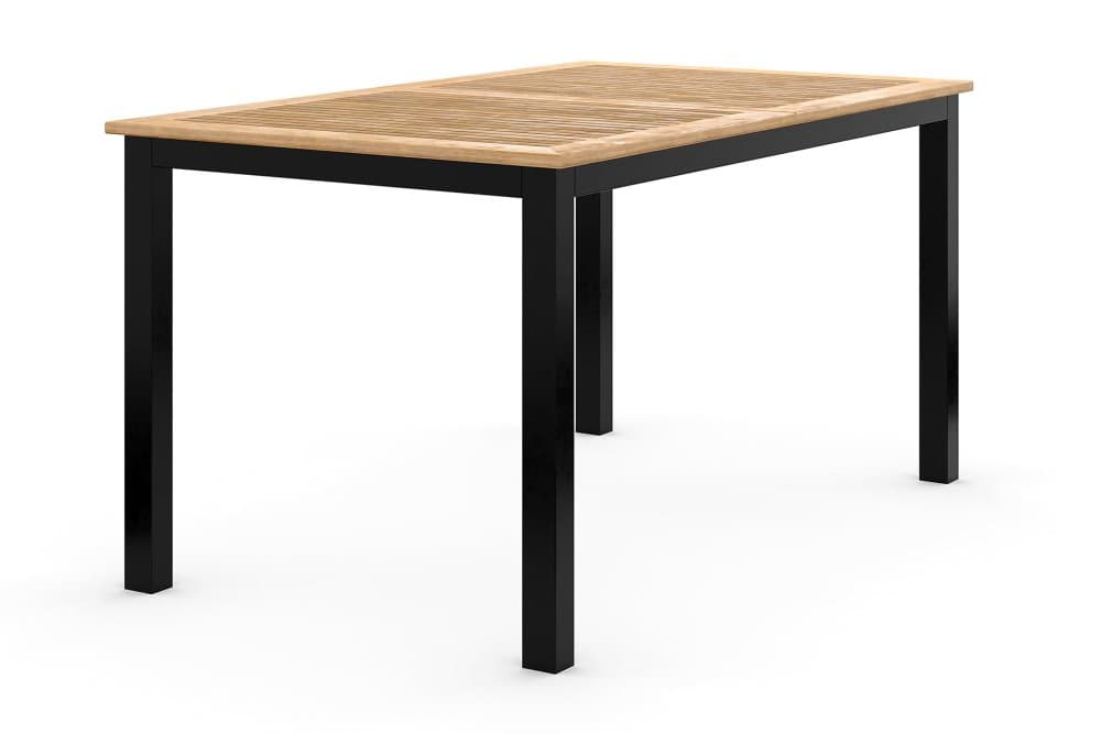 LAS VEGAS Förlängningsbart Matbord 152-210x90 Svart/Teak