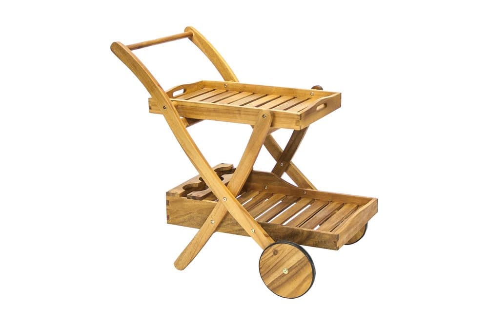 Serveringsvagn Finlay 84x57xh84 cm Trä: Akacia