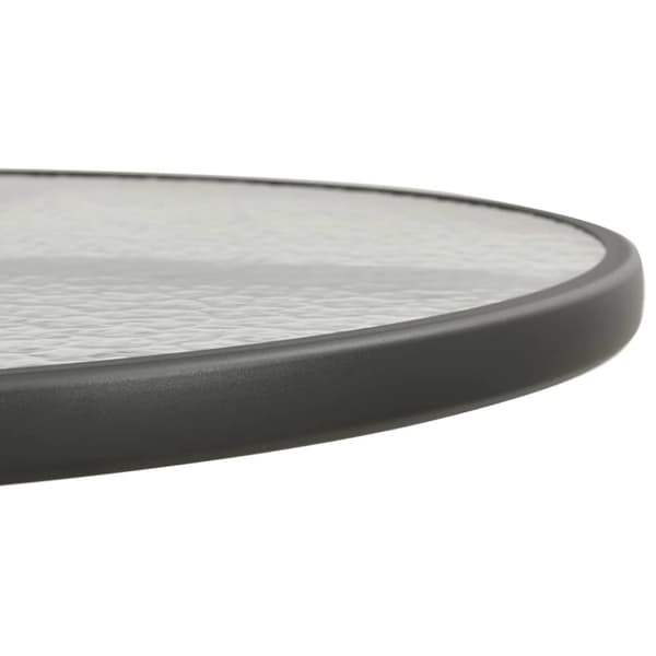 vidaXL bistrobord Ø80x71 cm stål antracitgrå