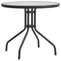 Miniatyrbillede 1 af 6: vidaXL bistrobord Ø80x71 cm stål antracitgrå