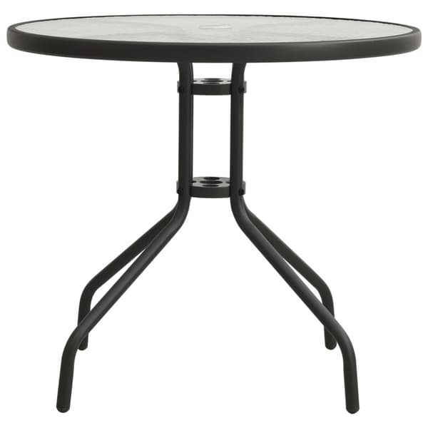 vidaXL Cafébord antracit Ø80x71 cm stål