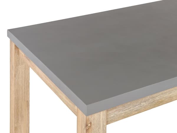 Udendørs spisebord Grå Betonbordplade Træben Akacie 180 x 90 cm 8 Personers Moderne Industriel Gårdhave
