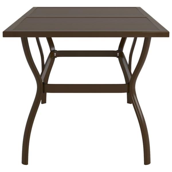 vidaXL Trädgårdsbord 140x80x72 cm stål