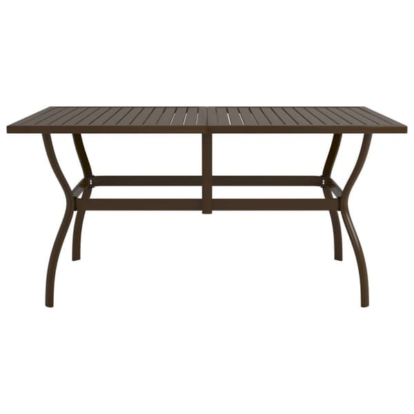 vidaXL Trädgårdsbord 140x80x72 cm stål