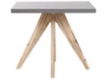 Pikkukuva 5 / 8: Puutarhapöytä harmaa 90 x 90 cm betoniefekti puiset jalat 4 hengelle moderni tyyli
