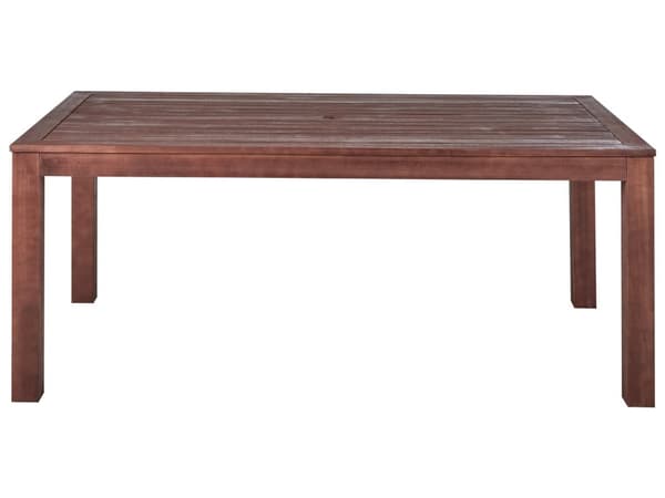 Havespisebord mørkt eukalyptustræ 180 x 100 cm 6 personers udendørs og indendørs moderne design