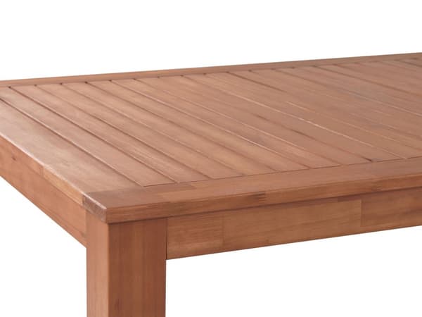 Havebord Lyst Eukalyptus Træ Olieret 190 x 105 cm 6 Personers Dekorativ Udendørs Spisebord Udendørsmøbler Rustikt Design til Terrasse og Have