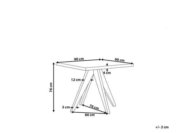 Utomhus Trädgårdsbord i Grå Färg med Bordsskiva i Betong och Ljusbrun Ben av Acaciaträ 8-sits Kapacitet 200 x 100 cm
