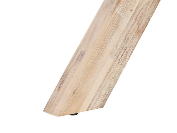 Uteservering Grå Betong Bordsskiva Ljus Träben Acacia 4 Personer Kapacitet Rund ø 90 cm