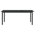 Miniatyrbillede 2 af 5: vidaXL havebord 190x90x74 cm aluminium og glas sort