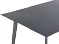 Miniatyrbild 6 av 8: Trädgårdsbord Grå Glasskiva 140 x 80 cm Metallben Rektangulär Minimalistisk Industriell
