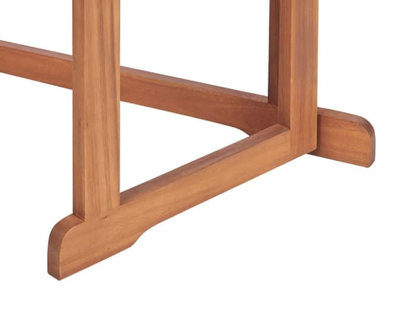 Balkonbord Akacietræ 110 x 47 cm Foldbar Justerbar Lille terrasse Vejrbestandig