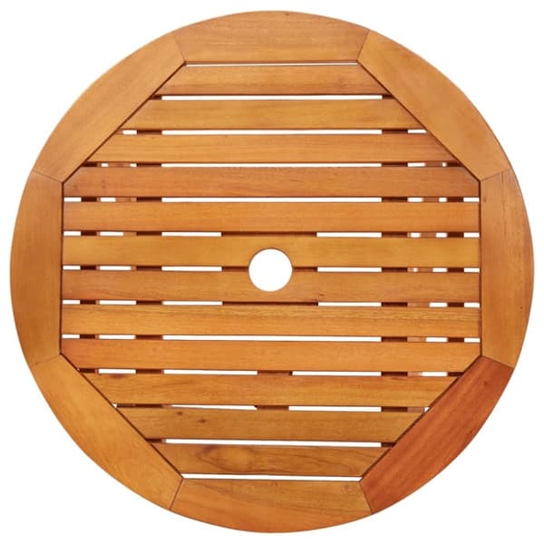 vidaXL Sammenleggbart hagebord Ø60x75 cm heltre eukalyptus