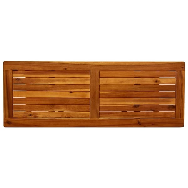 vidaXL Puutarhan konsolipöytä 110x40x75 cm täysi akaasiapuu