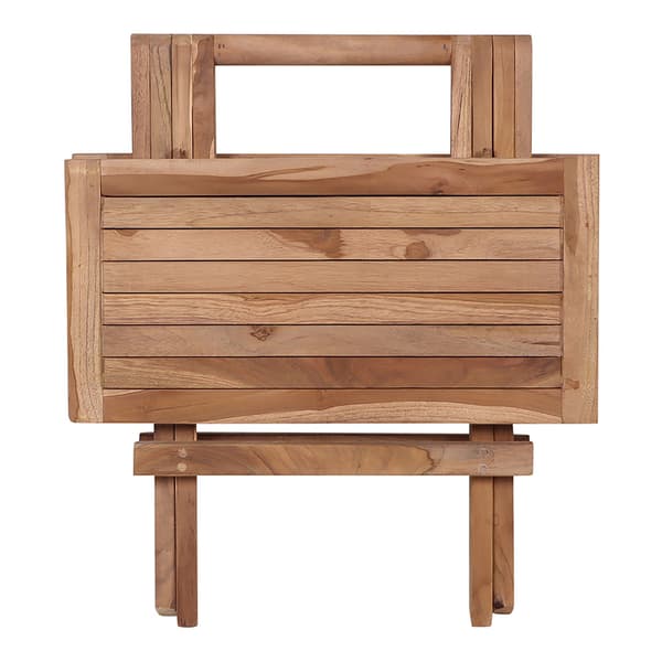 Bine hjørnebord 50x50 cm teaktræ massiv.