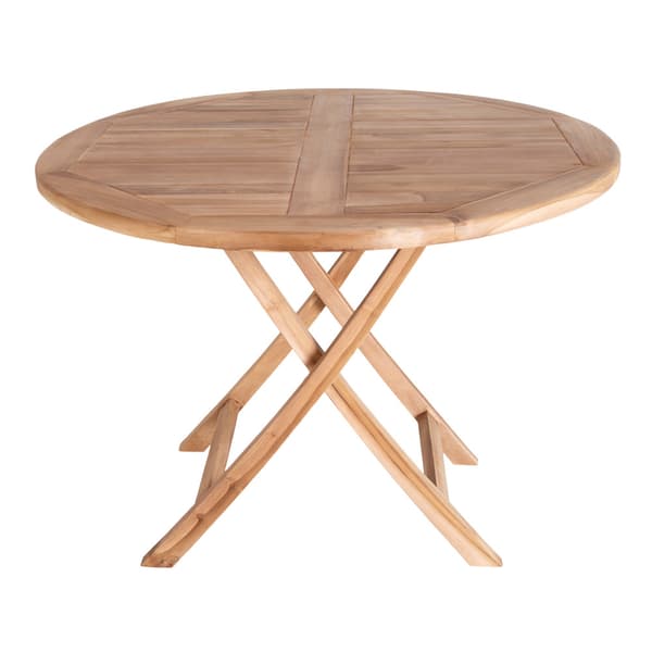Oline havebord Ø100 cm teaktræ massiv.