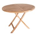 Miniatyrbillede 1 af 6: Oline havebord Ø100 cm teaktræ massiv.