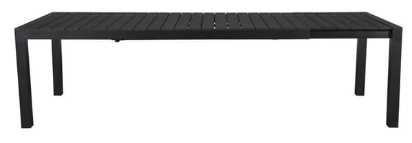 Efour hagebord, inkl. 1 tilleggsplate 205/275 cm svart/svart.