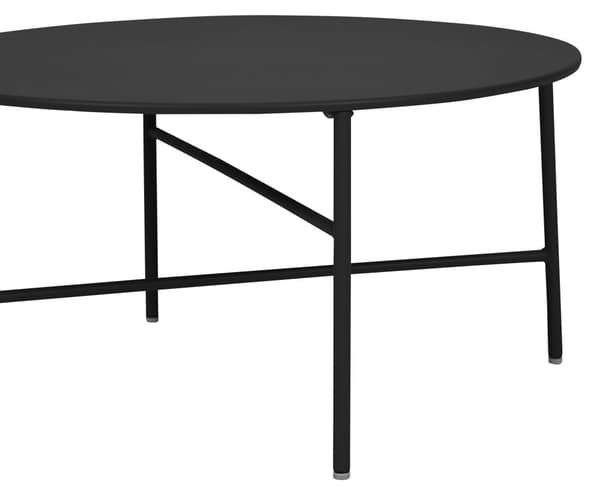 Penny hagebord Ø 70 cm. H 35 cm, svart.