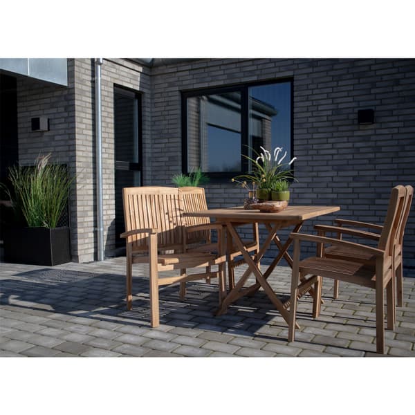 Oline hagebord hagebord 80x120 cm teak massiv.
