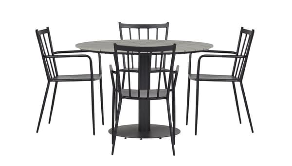 Hector hagebord Ø110 cm grå.