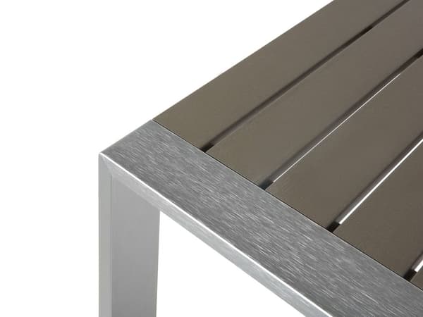 Sohvapöytä tummanharmaa 90 x 50 x 42 cm alumiini muovi suorakulmio matta