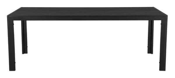 Fuccy havebord, 205 cm sort/sort.