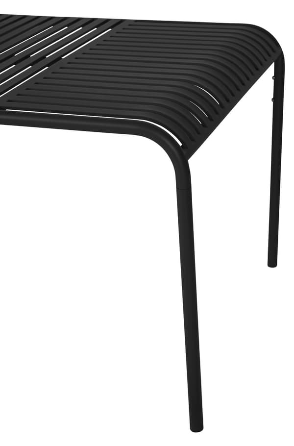 Stella havebord 150x90 cm sort.