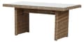 Miniatyrbilde 1 av 4: Gram hagebord 142 x 76 cm, med glassplate, natur.