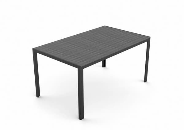 Cirl trädgårdsbord, 150 cm svart/grå.