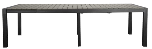 Garp havebord, inkl. 2 tillægsplader 223-343 cm sort/grå.