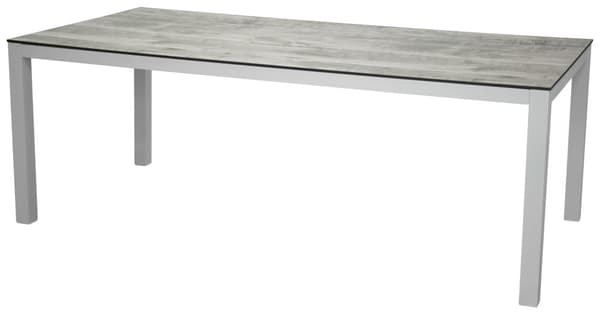 Llama hagebord hvit, grå.