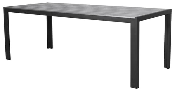 Fall hagebord, 205 cm svart/grå.