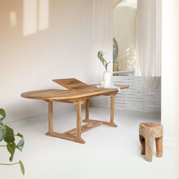 Salamanca hagebord med tillegssplate teak.