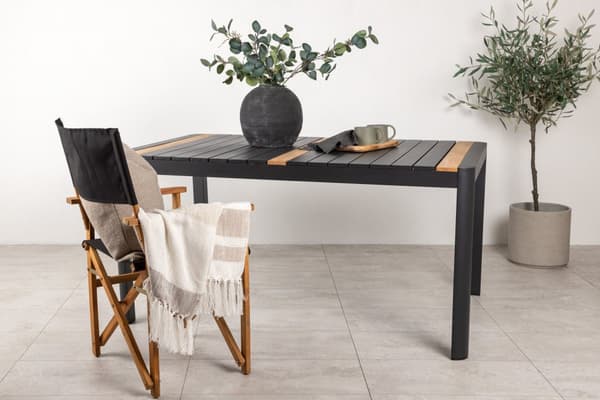 Togo havebord sort.