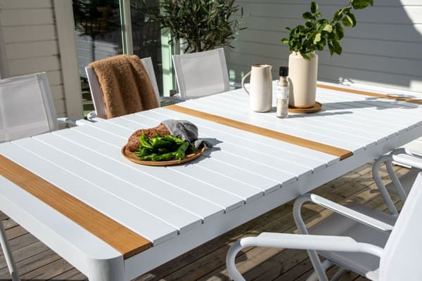 Togo hagebord hvit.