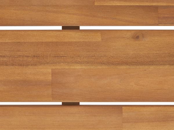 Trädgårdsmöbelset Ljust Akaciaträ Bord 180 x 90 cm för 6 Utomhus Rektangulär Rustik Stil
