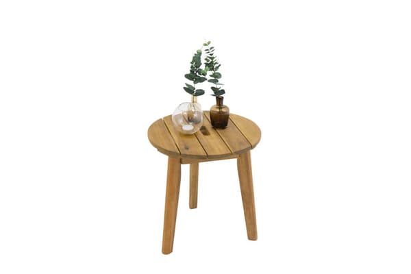 Chania sidebord Ø40cm akacie.