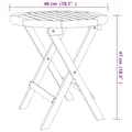 Miniatyrbilde 6 av 7: vidaXL Bistrobord Ø46x47 cm heltre akasie