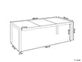 Miniatyrbilde 3 av 10: Hagebord Svart Sølv 180 x 90 x 74 cm Bordplate i granitt Rustfritt stål 6 personer Hagemøbler Spisebord