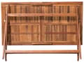 Miniatyrbilde 11 av 11: Hage Spisebord Mørk Akasietre 140 x 75 cm Sammenleggbar Utendørs 6-seter Rektangulær