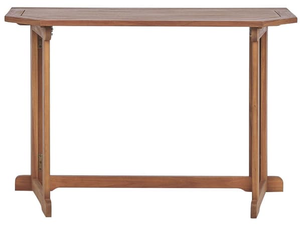 Balkongbord Akasietre 110 x 47 cm Sammenleggbart og Justerbart Lite Uteplass Værbestandig