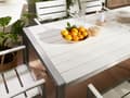 Miniatyrbilde 4 av 6: Spisebord Hvit Aluminiumsramme for 6 personer 180 x 90 cm Moderne Design
