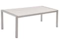 Miniatyrbilde 1 av 6: Spisebord Hvit Aluminiumsramme for 6 personer 180 x 90 cm Moderne Design