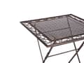 Miniatyrbilde 6 av 7: Hage Bistrosett Svart Jern Sammenleggbart Metall 70 x 70 cm Utendørs UV-bestandig Franks Retro Stil