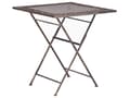 Miniatyrbilde 1 av 7: Hage Bistrosett Svart Jern Sammenleggbart Metall 70 x 70 cm Utendørs UV-bestandig Franks Retro Stil