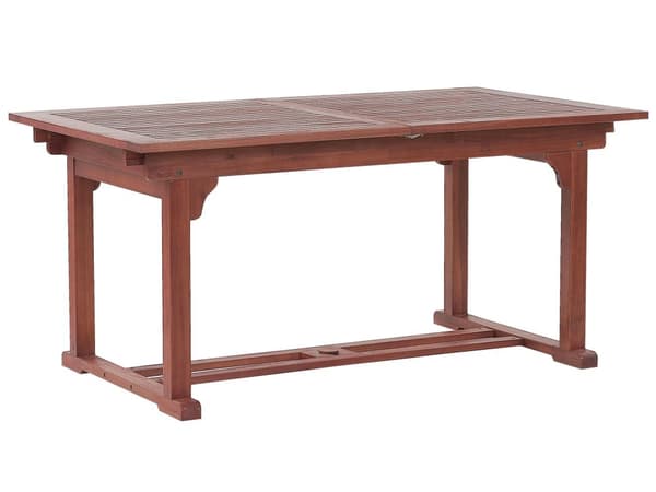 Utendørs Spisebord Mørk Akasietre 160/220 x 90 cm Uttrekkbar Topp