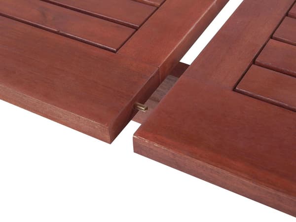 Utendørs Spisebord Mørk Akasietre 160/220 x 90 cm Uttrekkbar Topp